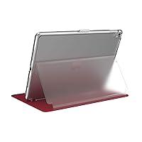 Speck BalanceFolio Clear Case and Stand, for 9.7-inch iPad (2017/2018) iPad Air 2/iPad Air, Heartrate Red/Clear