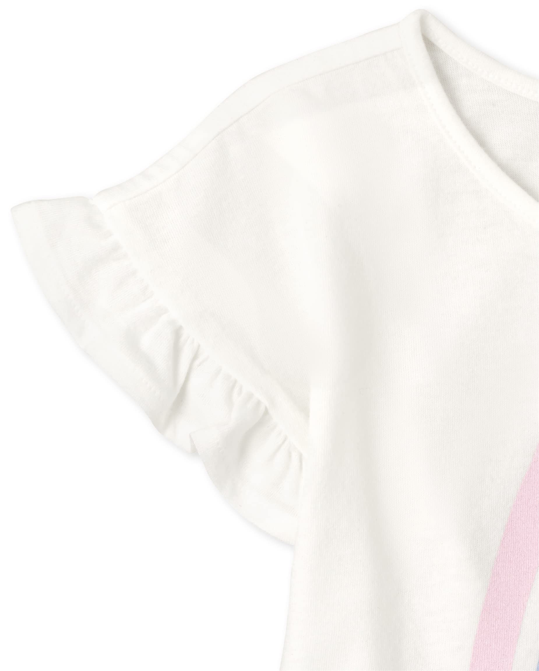 The Children's Place Baby Girls' and Toddler Short Sleeve Flutter Knit Shirts