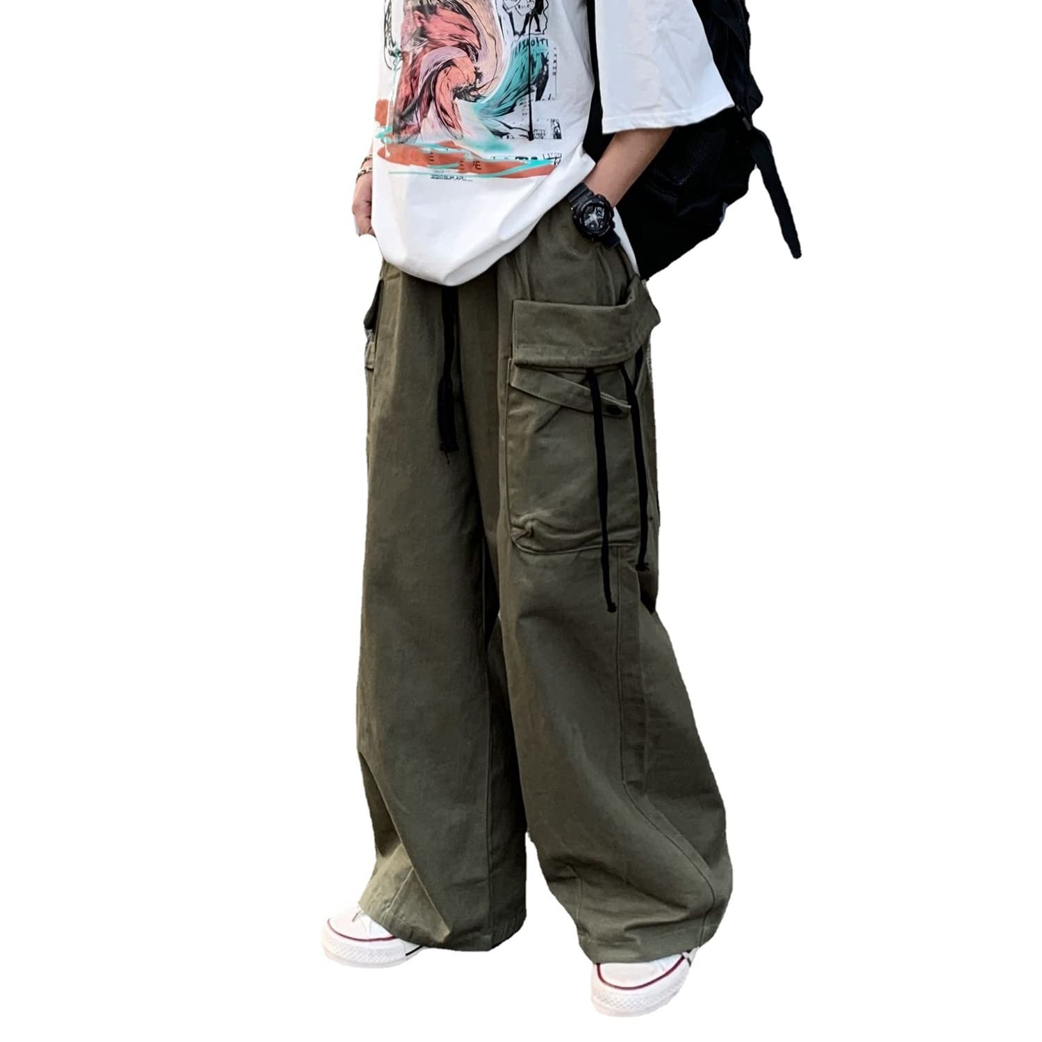 Men's Casual Baggy Multi-pockets Cargo Pants - cargopants.co