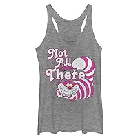 Disney Women's Alice in Wonderland Cheshire Cat Not All There Juniors Tri Blend Tank