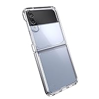 Speck Products Presidio Perfect Clear Flip Samsung Galaxy Z Flip4 5G Case, Foldable Clear/Clear