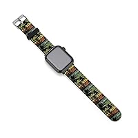 Vintage Hawaiian Soft Silicone Watch Bands Quick Release IWatch Straps 38mm/40mm 42mm/44mm