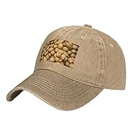 Garden Potatoes Print Cotton Outdoor Baseball Cap Unisex Style Dad Hat for Adjustable Headwear Sports Hat