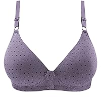 Womens Comfort T-Shirt Bra 3/4 Cup Push Up Bras Fashion Print Wire-Free Bras for Women Sexy Lightweight Bralette