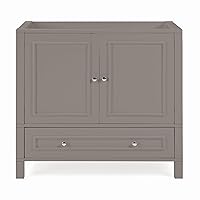 Alaterre Furniture New Model Williamsburg Cabinet Only, Gray