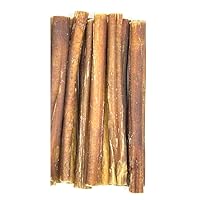Natural Odor Bully Sticks for Dogs，Healthy Long Lasting Pizzle Chews (6 Inch, 10 Pack)，Single Ingredient，All Natural，Free Range 100% Grass-Fed Beef，Grain-Free, Low Fat (Medium/Thin)