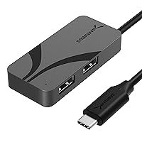 SABRENT USB-C 3-Port Hub with USB PD 3.0, 1 5Gbps USB-A Port, 2 480Mbps USB-A Ports, 1 5Gbps USB-C Port with 100W Power Delivery for Laptops, Steam Deck, ROG Ally, Tablets & Phones (HB-C4WP)