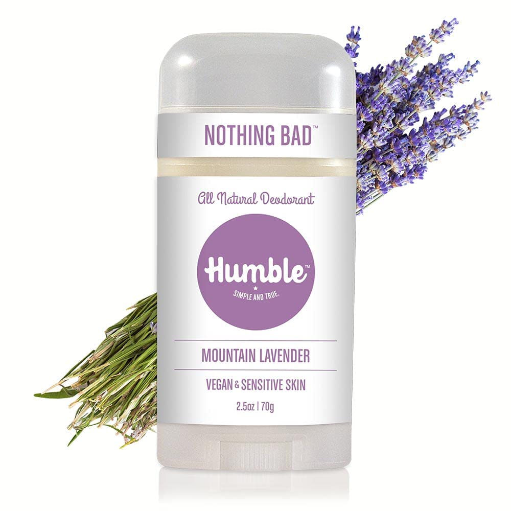 HUMBLE BRANDS Vegan Deodorant Sensitive Skin Trio with Palo Santo & Frankincense, Mountain Lavender, and Bergamot & Ginger, 2.5 Ounce (Pack of 3)