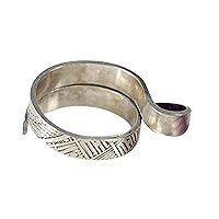 Knitting Ring for Finger Adjustable Crochet Ring Knitting Loop Ring for Faster Knitting Crochet Accessories (1-Silver)