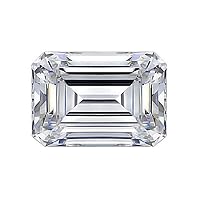 2CT Emerald Cut Colorless VVS1 Clarity Loose Moissanite Diamond Stone Use for Pendant/Rings/Earrings/Necklace/Jewelry Gemstone Gift for Men/Women