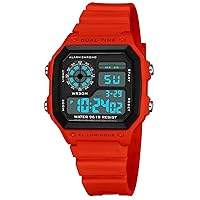 Men's Digital Sport Watch Multi-Function Alarm Countdown LED Backlight Waterproof Watch