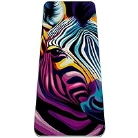 Graffiti Letters Yoga Mat with Carry Bag for Women Men,TPE Non Slip Workout Mat for Home,1/4 Inch Extra Thick Eco Friendly Fitness Exercise Mat for Yoga Pilates and Floor, 72x24in