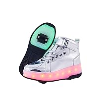 Light Up Shoes LED Roller Skate Shoes Wheels Boys Girls Sneakers Outdoor Slip On Kids Sneakers for Children Kids Gift