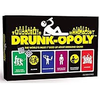 Drunk-opoly Adult Board Drinking Game, Outrageous and Messed Up Challenges, Dares, Remote Home Entertainment, Friends, Family, Potential Regrets The Next Morning