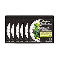 Garnier SkinActive Super Purifying Charcoal Sheet Mask, 6 Count