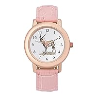Antelope Women's Watches Classic Quartz Watch with Leather Strap Easy to Read Wrist Watch