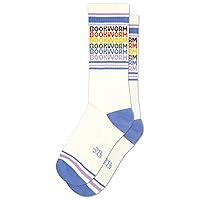 Gumball Poodle I Love Math, Novelty Gift Socks For Men, Women and Teens, Unisex Cute Crew Socks (Made in the USA)