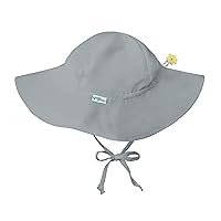 i play. Baby Brim Sun Protection Hat, Gray, 9-18 Months