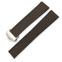 for Tag Heuer Aquaracer 43mm 41mm Case Diameter Sport Wrist Band Rubber Watchband 22mm 20mm Silicone Watch Strap (Color : Brown, Size : 22mm)