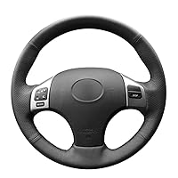 DIY Hand-Stitched Cowhide Car Steering Wheel Cover Fit for is IS250 IS250C IS300 IS300C IS350 IS350C F Sport