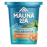 Premium Hawaiian Roasted Macadamia Nuts, Honey Roasted Flavor, 4 Oz Cup (Pack of 1)