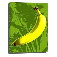 Banana Pop Art Warhol style print Poster Canvas Wall Art Prints Painting Posters and Prints Wall Decor Cuadros Home (1-Unframed,16inx22in)