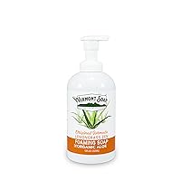 VERMONT SOAP Organic Lemongrass Zen Foaming Hand Soap - Natural Moisturizing Soap for Dry Skin - Fragrance Free Liquid Bathroom Hand Soap Dispenser - Lemongrass Zen - 12 oz