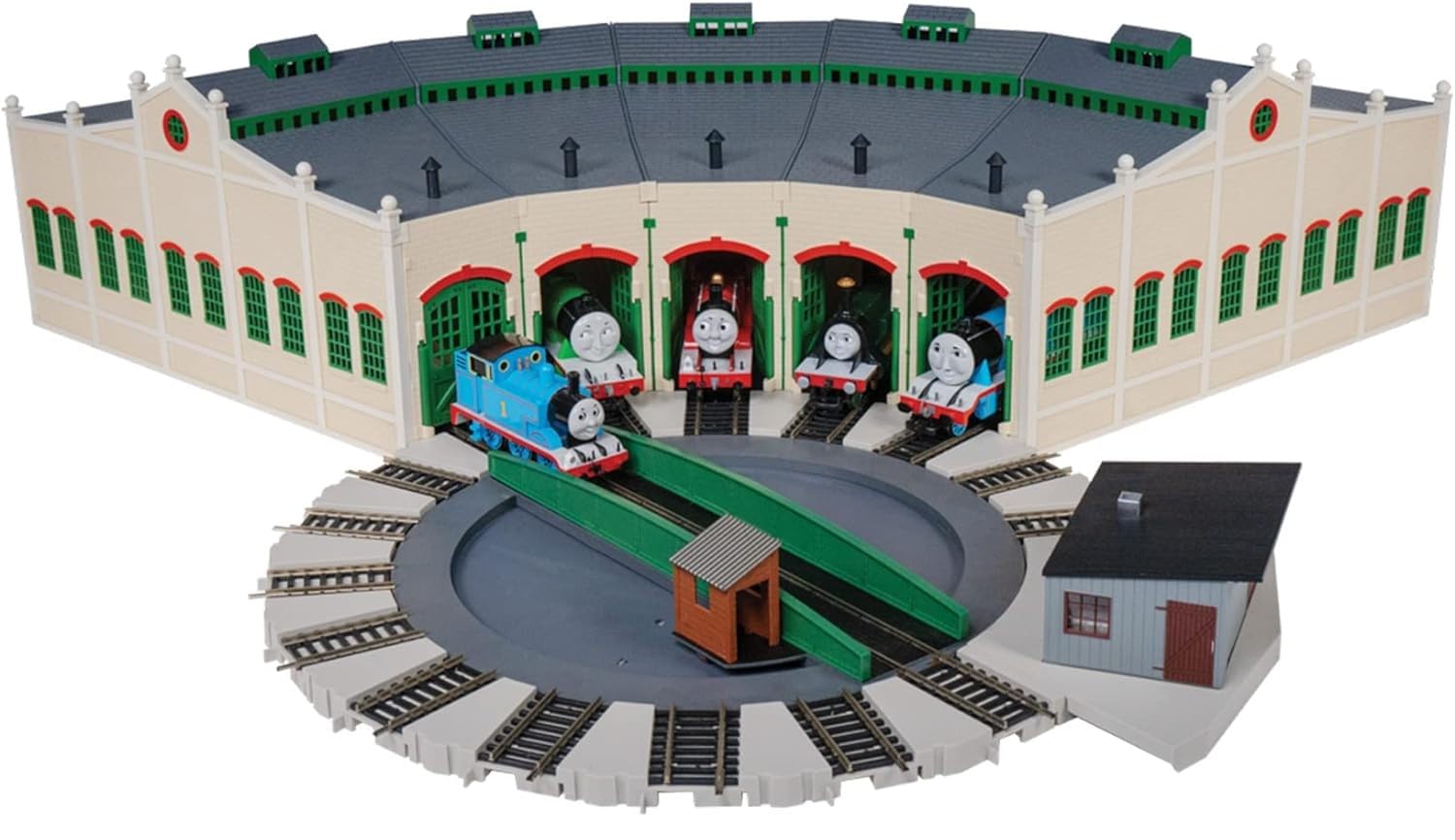 Bachmann Trains - Thomas & Friends™ - TIDMOUTH Sheds with Steel Alloy E-Z Track® - HO Scale