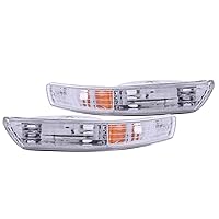 Anzo USA 511021 Acura Integra Chrome Euro w/Amber Reflector Bumper Light Assembly - (Sold in Pairs)