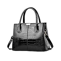 NICOLE & DORIS Women Handbag Patent Leather Top Handle Bags Shoulder Bag Elegant Tote Bag Ladies Hand Bag for Work