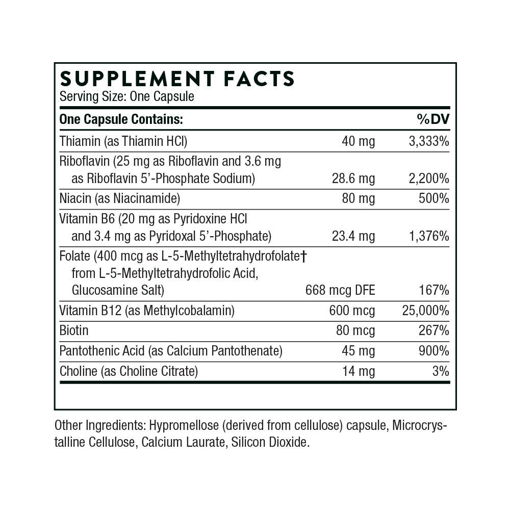 Thorne Nutrient Essentials Duo - Iron Bisglycinate & B-Complex #12 for Energy Support and Blood Building - 60 Servings