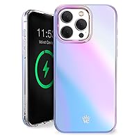 Velvet Caviar Compatible with iPhone 15 PRO MAX Case Iridescent [8ft Drop Protection] Compatible with MagSafe - Cool Protective Cases - Holographic Nebula