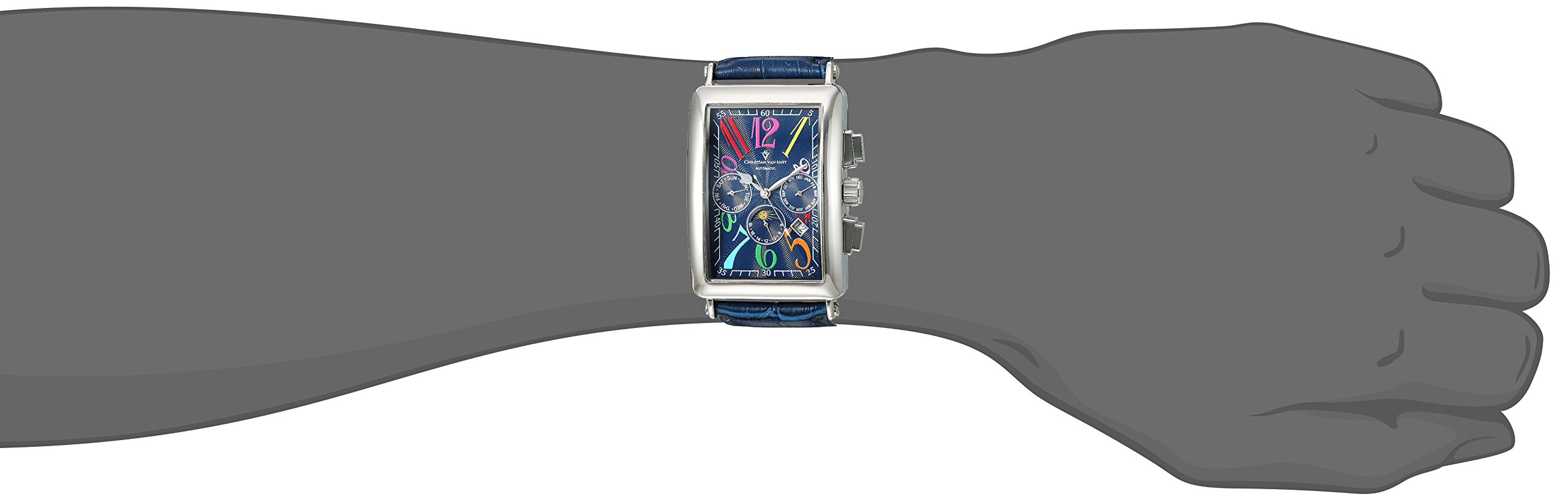 Christian Van Sant Men's CV9133 Prodigy Analog Display Chinese Automatic Blue Watch