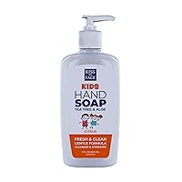 Kiss My Face Kids Hand Soap - Citrus Scent - Cleanse And Hydrate Skin - Vegan & Cruelty-Free - Easy To Use Hand Soap Pump - Added Tea Tree And Aloe - 9 fl oz Bottle