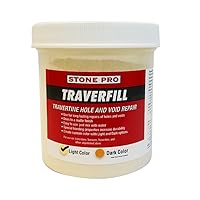 Stone Pro Traverfill - Travertine Hole and Void Repair - 1 Pound - Light