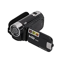 Video Camera Camcorder, Full HD 1080P 16MP Digital Camera Recorder Digital Camcorders 270° Rotation 2.7 Inch Color Scree Vlogging Camera 16X Zoom (Black)