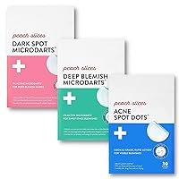Peach Slices Acne Spot Dots, Deep Blemish and Dark Spot Microdarts Bundle | Vegan & Cruelty-Free Face and Acne Patches