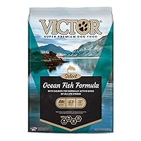 Victor Super Premium Dog Food – Select - Ocean Fish Formula – Gluten Free Dry Dog Food for All Normally Active Dogs of All Life Stages, 15lbs