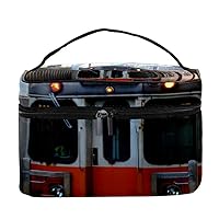Red Metro Women Portable Travel Accessories with Mesh Pocket Makeup Cosmetic Bags Storage Organizer Multifunction Case