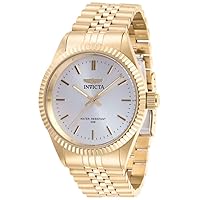 Invicta Men's Specialty Quartz Watch with Stainless Steel Strap, Gold, 22 (Model: 29384)