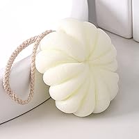 50g Plain Bath Flower Adult Bath Ball is Easy to Bubble, Rich Bath Flower Ball 50gpumpkinbathballricewhite