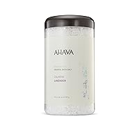 AHAVA Dead Sea Mineral Bath Salt- Intense Relaxation for Body & Mind, Elevates Moisture, Softens & Eases Sore Muscles, Enriched by Exclusive Dead Sea Salt & Osmoter blend, 32 oz