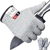 2PCS Cut Resistant Gloves, Cutting Gloves Level 5 Protection for Kitchen