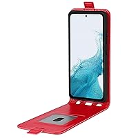 Samsung Galaxy A34 5G Case, Retro PU Leather Shockproof Folio Flip Wallet Case Cover with Card Holder and Magnetic Closure for Samsung Galaxy A34 5G Phone Case (Red)