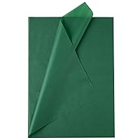 Dark Green Tissue Paper, 20 x 28 Inch Tissue Paper Bulk for Gift Bags Wrapping Paper, Gift Wrap Tissue for Wedding, St. Patrick's Day, Jungle Theme Birthday (10 Sheets)