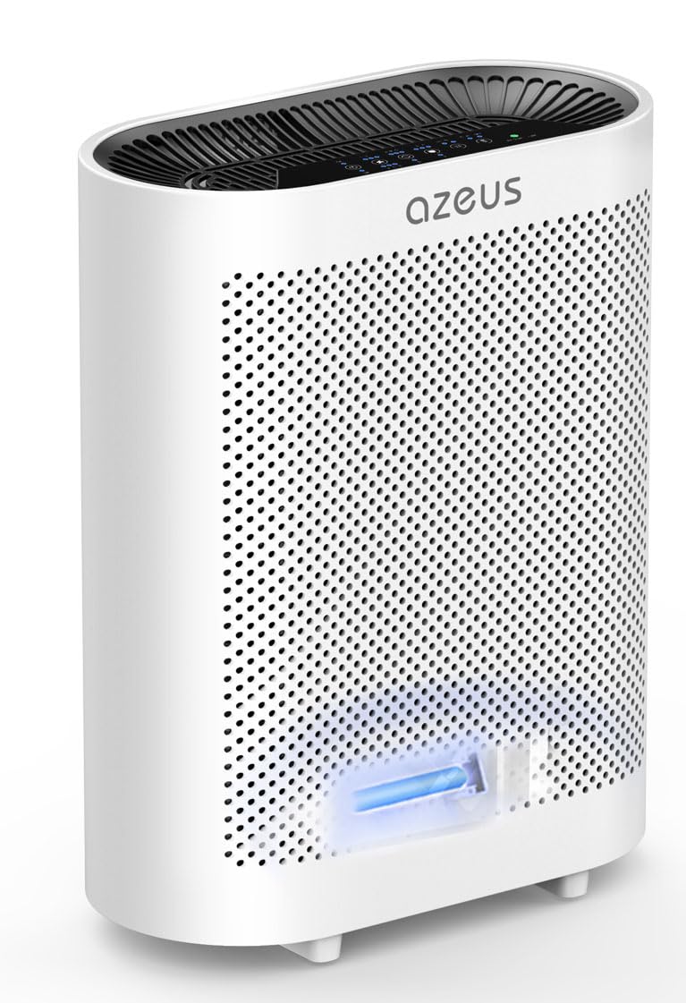 AZEUS True HEPA Air Purifier H13 Filter| for Large Room, Office or Commercial Space | Captures Pollen, Smoke, Dust, Pet Dander | Auto Mode w. VOC Air Quality Sensor