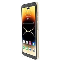 Ultra Thin Unlock Cell Phone 6.1 Inch, 1440x3040 Resolution, 16MP+8MP Camera, Face Unlock Smartphone 11.0, with BT Headset, High Capacity Battery (Gold)
