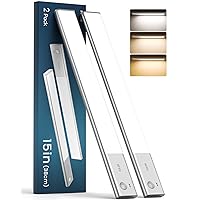 FULEN Closet Lights Motion Sensor Lighting Under Cabinet Lights Wireless with 3 Colors, LED Light Bar 4000mAh Battery Rechageable Magnetic Stick-on Lights Indoor Dimmiable for Kitchen,Closet,Pantry