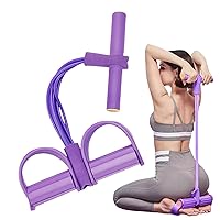 Multifunction Tension Rope, Pedal Ankle Puller, 6-Tube Elastic Yoga Pedal Puller Resistance Band, AB Workout Stuff Sit Up Exercise Equipment, Fitness Equipment for Yoga Stretching Slimming Training