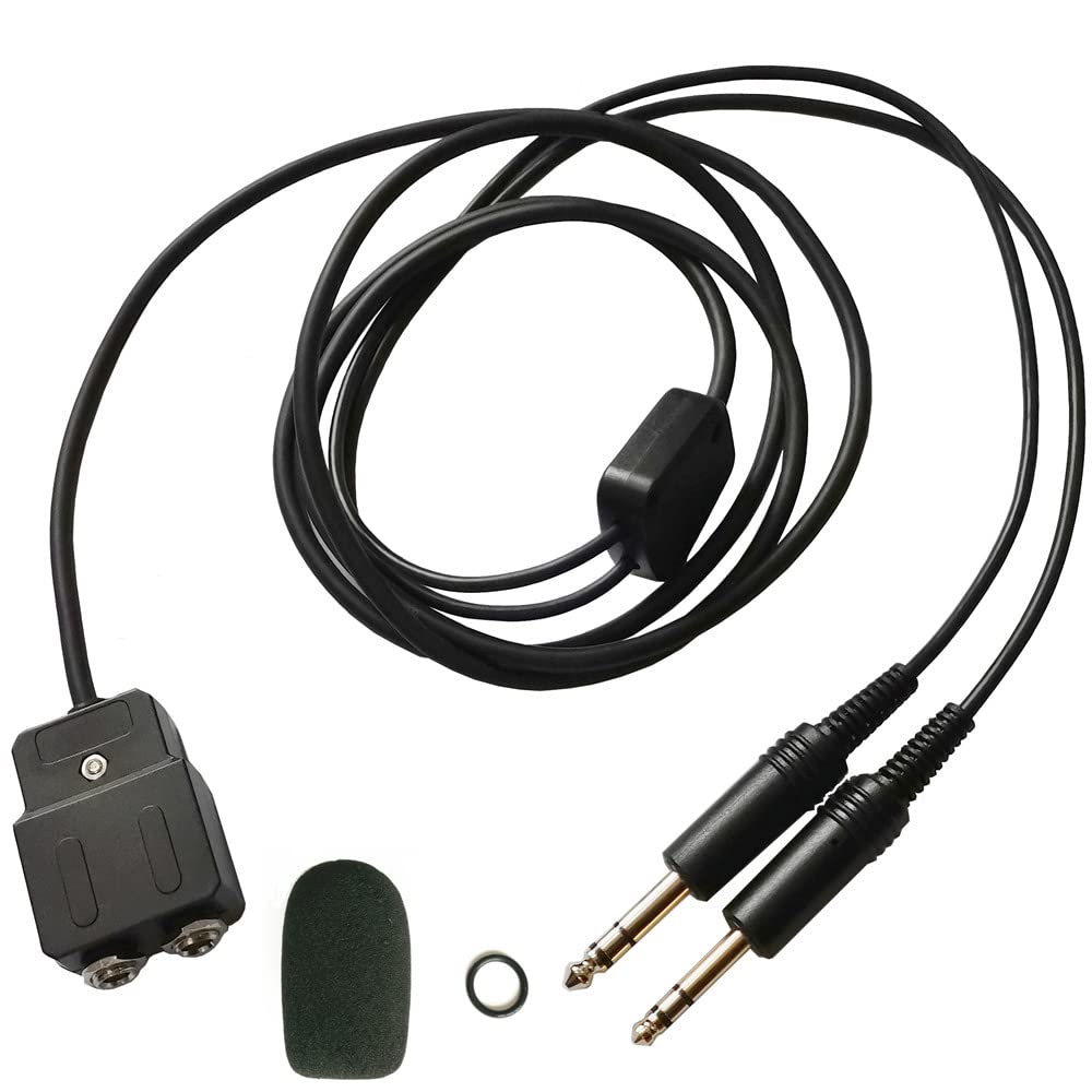 UFQ GAEC General Aviation Headset Extension Cable 2 Meters Free with a Super high Density Sponge with O Ring